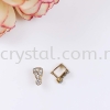 Pendant Clips, with Rhinestone, Small, Gold Plating, 020012, 10pcs/pack Pendant Clips   Jewelry Findings