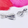 Pendant Clips, 9#, Plated, 20pcs/pack Pendant Clips   Jewelry Findings