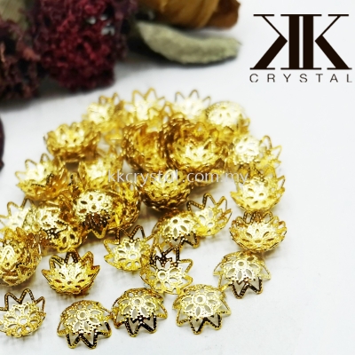 Beads Cap, X2652, 10mm, Gold Plating, 652039