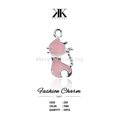 Fashion Charm, Code 25# Pink, 10pcs/pack