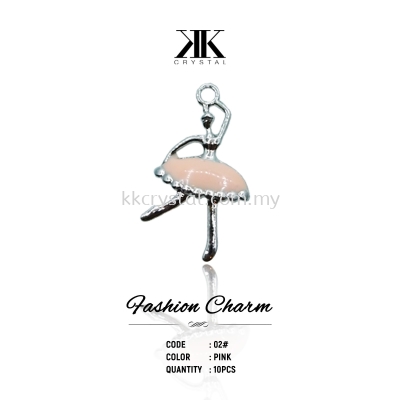 Fashion Charm, Code 02# Pink, 10pcs/pack