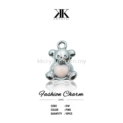 Fashion Charm, Code 01# Pink, 10pcs/pack