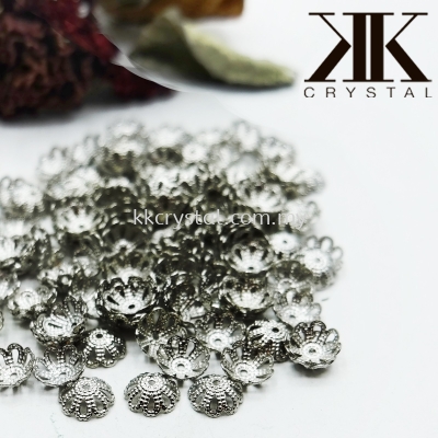 Beads Cap, X2213, 8mm, Plated, 213018