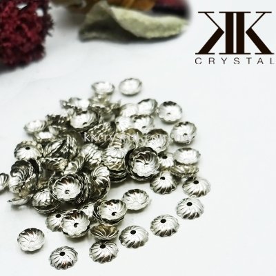 Beads Cap, X1204, 8mm, Plated, 120416