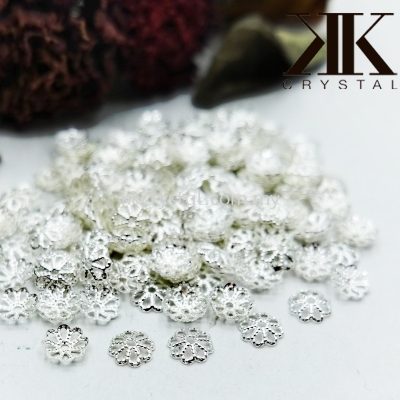 Beads Cap, X2013, 6mm, Silver Plating, 013021
