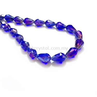 Crystal China, Teardrop 10mm, B57 Cobalt AB