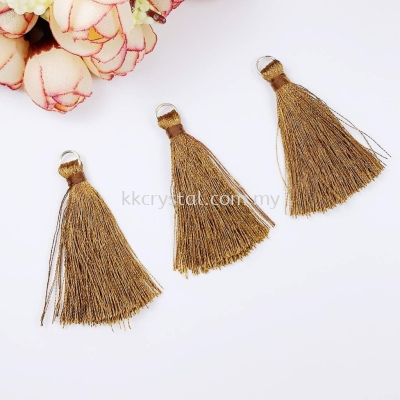 Tassel, Code 03#, Color 35#, 5.5cm,  Brown, 10pcs/pack