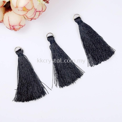 Tassel, Code 03#, Color 01#, 5.5cm, Black, 10pcs/pack