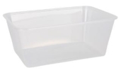 PP Rectangular Containers (1000ml) Rectangular Containers Takaways Plastic Containers