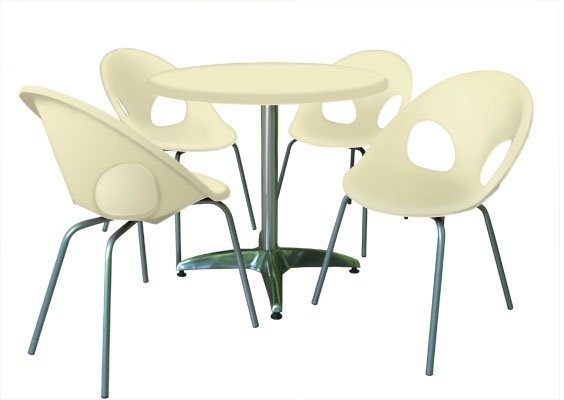 AK404CK - FIBREGLASS TABLE WITH CHAIRS