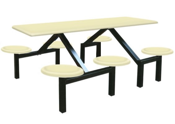 AK603 - FIBREGLASS TABLE WITH STOOL