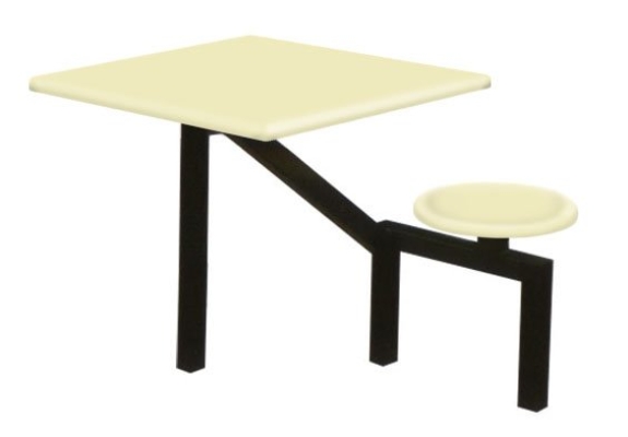 AK201 - FIBREGLASS TABLE WITH STOOL