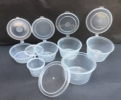 25ml Sauce Container w/hinge Lid Sauce Containers Takaways Plastic Containers