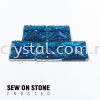 Sew On Stone, Frosted Print, 01# Square, 14x14mm, Color 75#, 5pcs/pack (BUY 1 GET 1 FREE) Sew On Stone, Frosted Print Sew On