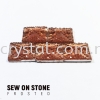Sew On Stone, Frosted Print, 01# Square, 14x14mm, Color 15#, 5pcs/pack (BUY 1 GET 1 FREE) Sew On Stone, Frosted Print Sew On