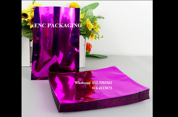 Purple foil bag (80mm x 120mm)