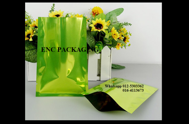 Green foil bag (80mm x 120mm)