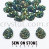 Sew On Stone, Frosted, Code 04# Teardrop, 10x14mm, 017# Black Diamond2x, 20pcs/pack (BUY 1 GET 1 FREE) Sew On Stone, Frosted Sew On