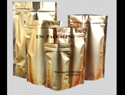 Gold foil bag (120mm x 200mm)