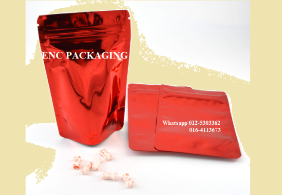 Red Foil bag (140mm x 200mm)