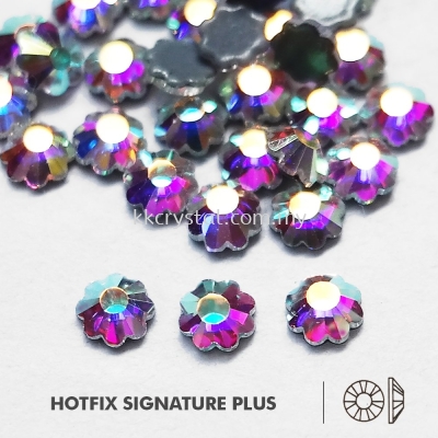 Signature PLUS, Special Shape, Code 808# Plum Flat Back, 7mm, Crystal AB , 144pcs/pkt