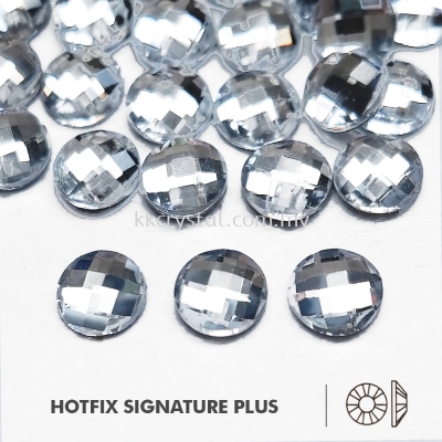 Signature PLUS, Special Shape, Code 810# Chessboard Circle Flat Back, 6mm, Crystal, 144pcs/pkt