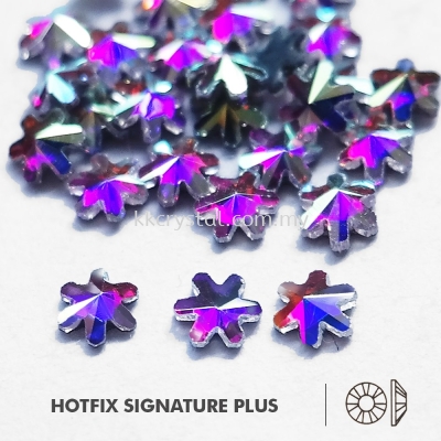 Signature PLUS, Special Shape, Code 813# Rivoli Snowflake Flat Back, 5mm, Crystal AB, 144pcs/pkt