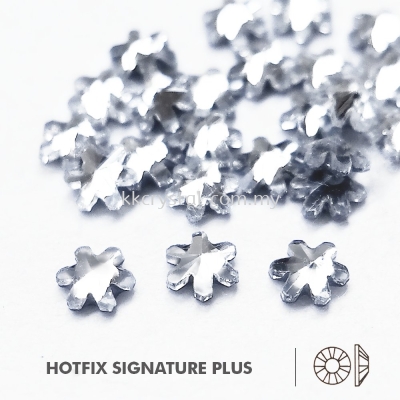 Signature PLUS, Special Shape, Code 813# Rivoli Snowflake Flat Back, 5mm, Crystal, 144pcs/pkt