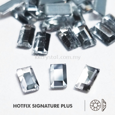 Signature PLUS, Special Shape, Code 817# Rectangular Flat Back, 2.5x5mm, Crystal, 144pcs/pkt