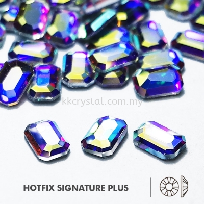 Signature PLUS, Special Shape, Code 819# Long Octagon Flat Back, 4x6mm, Crystal AB, 144pcs/pkt