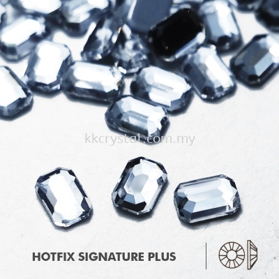 Signature PLUS, Special Shape, Code 819# Long Octagon Flat Back, 4x6mm, Crystal, 144pcs/pkt