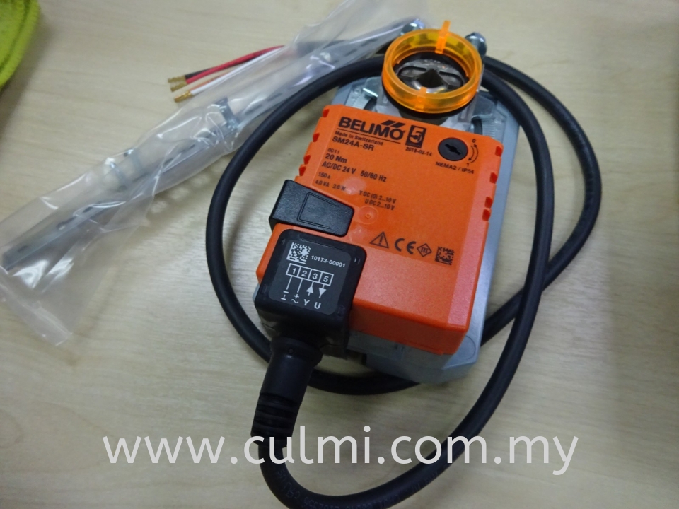 BELIMO SM24A-SR MODULATING DAMPER ACTUATOR 20NM, 24V AC/DC, 50/60HZ (RUNNING TIME 150S)