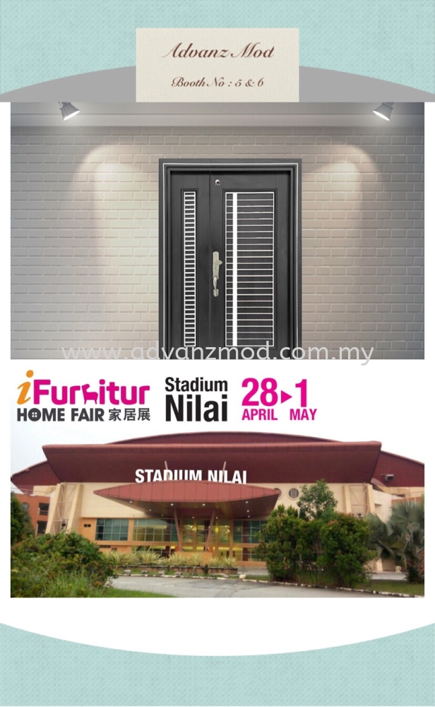 Exhabition At Nilai Stadium On 28th April > 1st May 2018. Booth No: 5 & 6 (IFurnitur)