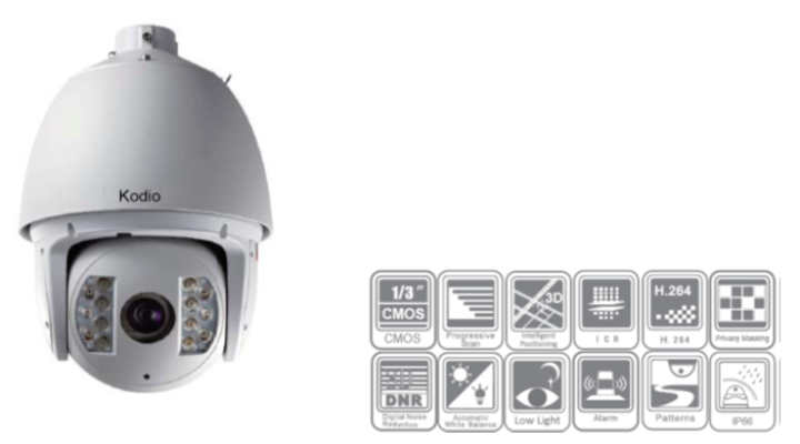 2 Megapixel Network IR PTZ Dome Camera (SSDIP-2022IR)