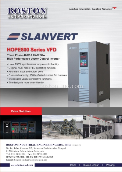 Slanvert Frequency Inverter HOPE 800 