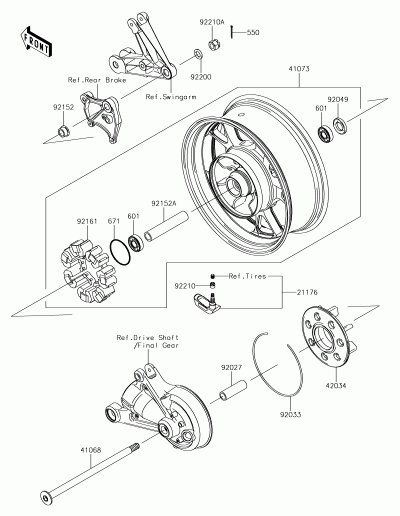 REAR WHEEL/CHAIN