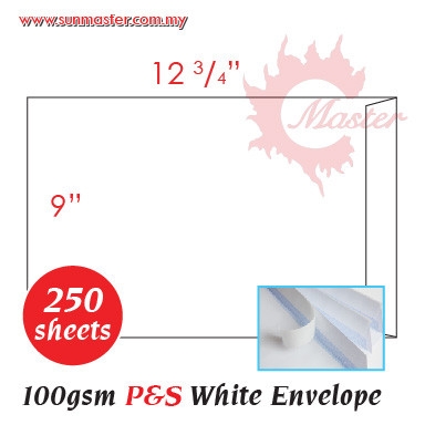 9" x 12.75" White Envelope (PS)