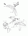 FENDERS KX250F 2017 Parts Diagrams KAWASAKI PARTS