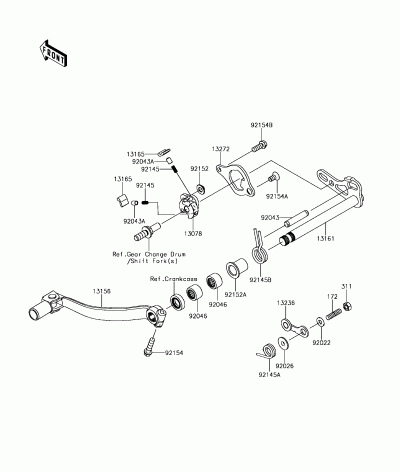 GEAR CHANGE MECHANISM