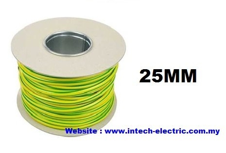 25.0SQMM PVC SINGLE CORE FLEXIBLE CABLE (GREEN-YELLOW) Helukabel  Electric Cable Copper Type