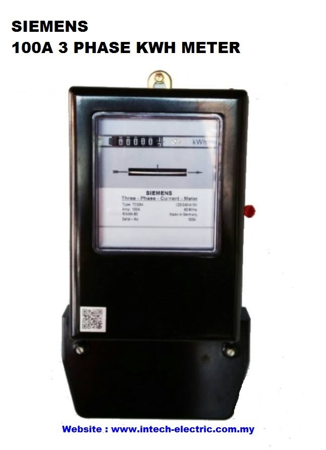 100A 3 PHASE KWH METER Siemens  Kwh Meter