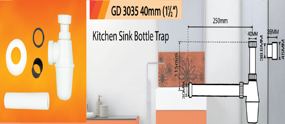 bottle trap for kitchen sink price