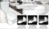 Washdown WC c/w Low Level Plastic Cistern Plastic Cistern c/w WC