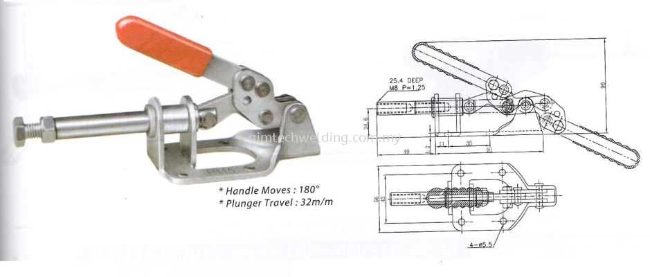 GH302 - FM PUSH/PULL HANDLE TOGGLE CLAMP