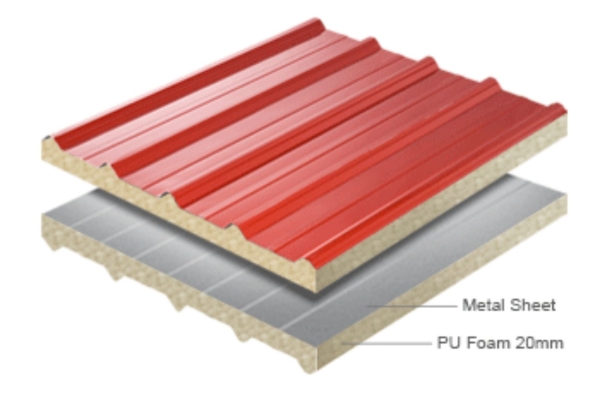 Supply & Installation metal roofing +Pu foam