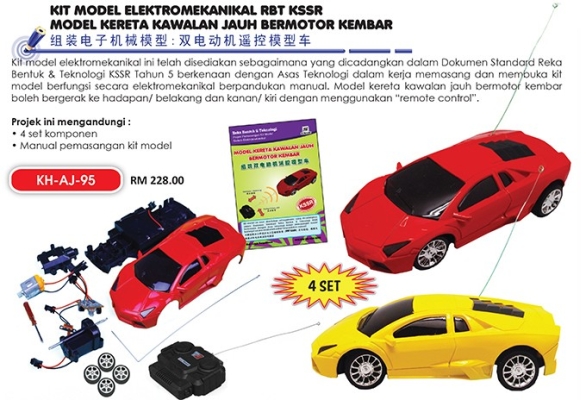 KH-AJ-95 Model Kereta Kawalan Jauh Bermotor Kembar