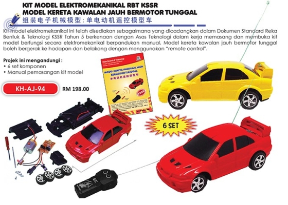 KH-AJ-94 Model Kereta Kawalan Jauh Bermotor Tunggal