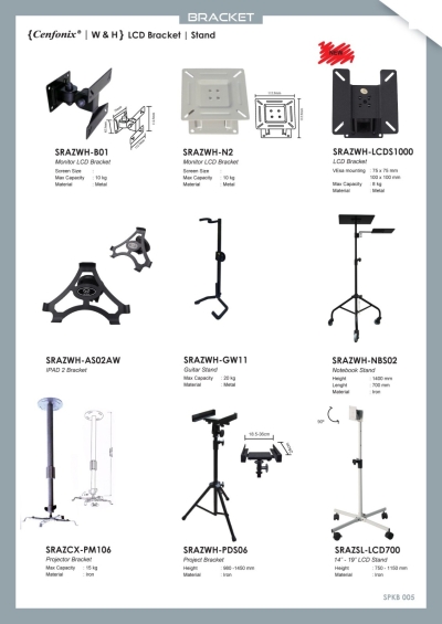 Bracket, Rack & Table