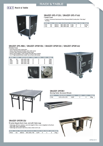 Bracket, Rack & Table