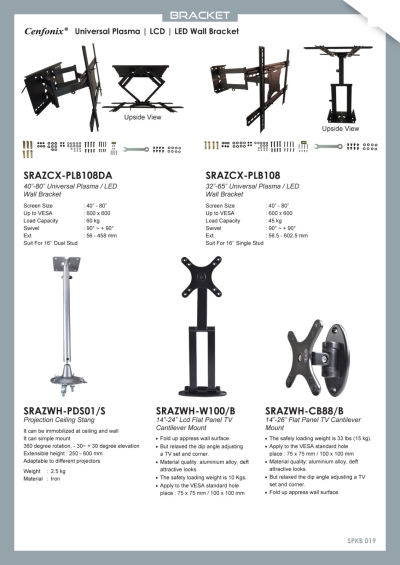 Bracket, Rack & Table